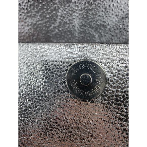 BCBGeneration Metallic Silver Crossbody Bag With Adjustable Strap Magnetic Close - Picture 11 of 12